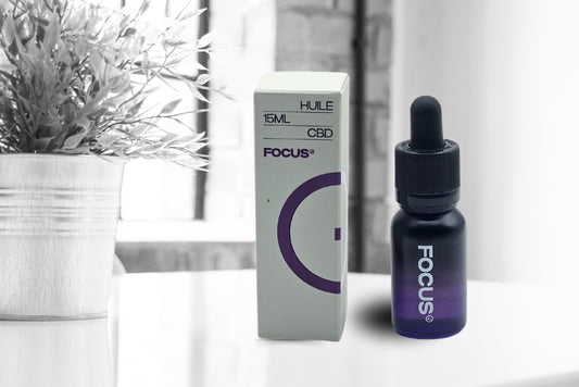 Huile FOCUS 35% - Gingko et Ginseng - CBD + CBG 15ml